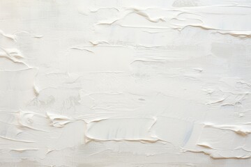 Bold White Brush Stroke on Canvas. Oil Paint Texture for Abstract Art Background in Acrylic