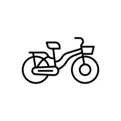 Fototapeta premium Bike outline icons, minimalist vector illustration ,simple transparent graphic element .Isolated on white background