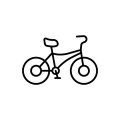 Fototapeta premium Bike outline icons, minimalist vector illustration ,simple transparent graphic element .Isolated on white background