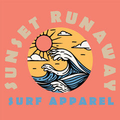 Sunset Runaway Illustration