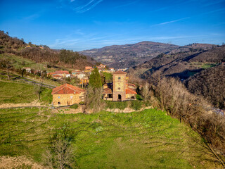 Sanctuary of San Cosme and San Damian in the asturian council of Mieres, Asturias.