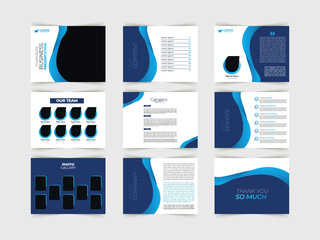 Vector minimal modern presentation template for business.
