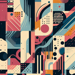 Obraz premium An abstract background with bold and contrasting colors