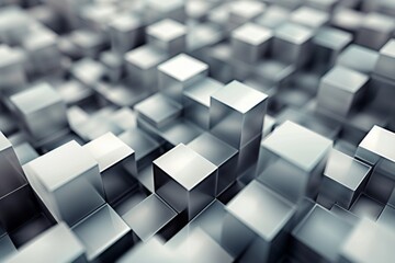 Abstract background of cube blocks wall stacking design for cubic wallpaper background