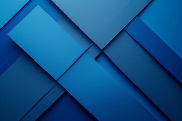 Introducing our modern and abstract blue geometric shapes background, perfect for adding a touch of elegance to any design or presentation. - obrazy, fototapety, plakaty