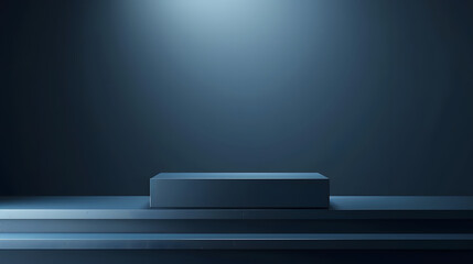 rectangular podium with sharp corners and smooth surface, podium background