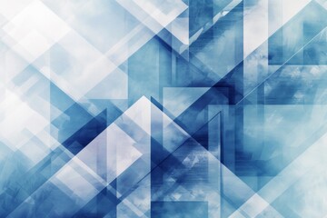 Add a modern touch to your designs with this abstract blue and white geometric shapes background, perfect for business presentations, tech banners, and futuristic web elements.