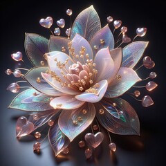 lotus crystal background 