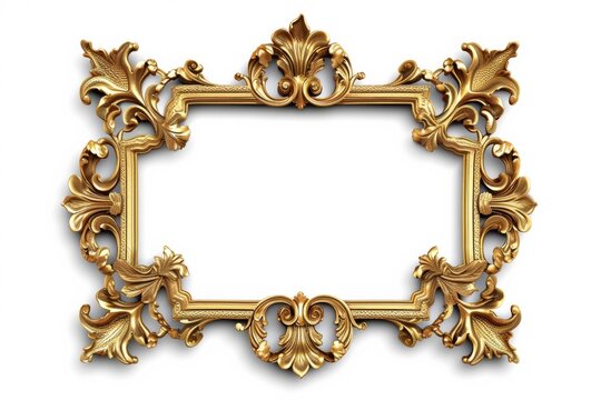 Enhance your gallery with this ornate, vintage gold frame, perfect for showcasing old baroque or Victorian pictures with a touch of royal luxury.