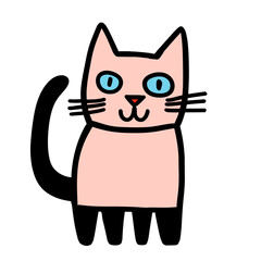 cat cartoon isolated