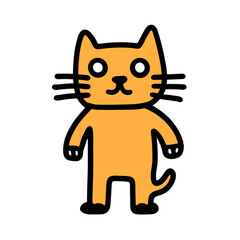 cat cartoon isolated