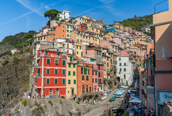 Fototapeta na wymiar Riomaggiore at Cinque Terre