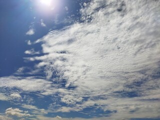 Naklejka na ściany i meble Blue sky with cloud photo