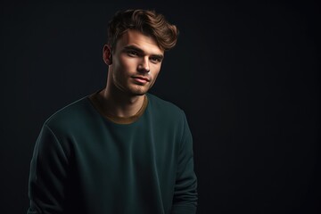 Obraz premium fashionable and confident adult male model photoshoot