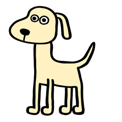 dog cartoon isolated