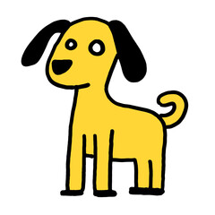 dog cartoon isolated