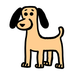 dog cartoon isolated