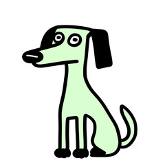 dog cartoon isolated