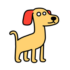 dog cartoon isolated