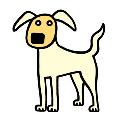 dog cartoon isolated