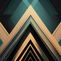 Fototapeta premium Triangle shape wallpaper