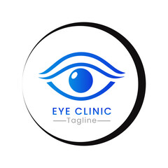 Vector brand identity medical eye clinic logo template eye care medical logo design for your company, logo minimalist