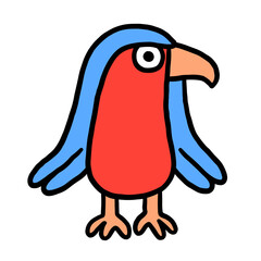 bird cartoon isolated