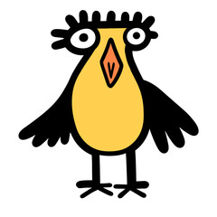 bird cartoon isolated