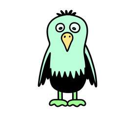 bird cartoon isolated