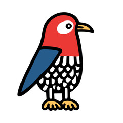 bird cartoon isolated