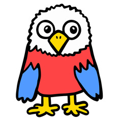 bird cartoon isolated