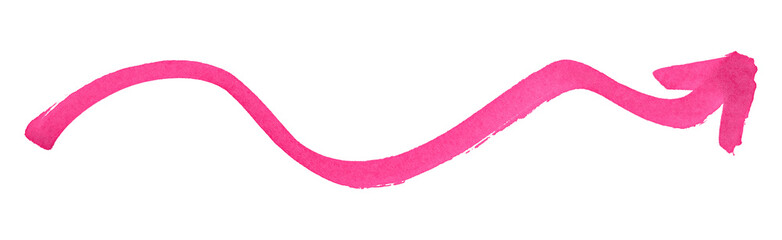 pink arrows isolated on transparent background