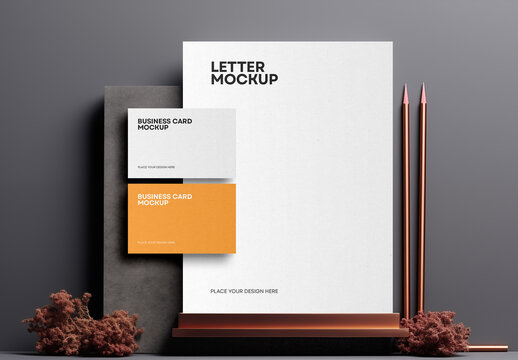Stationery and Branding Mockup Generated with AI