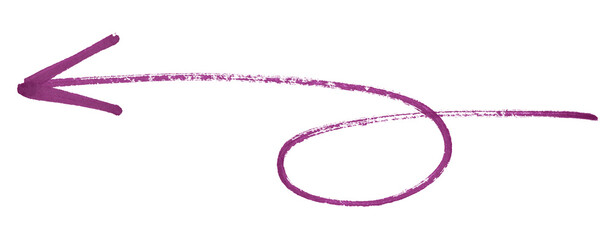 Dark purple arrows isolated on transparent background.