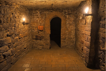Medieval ancient crypts and dungeons