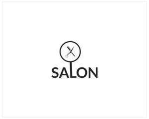 Hair Salon Logo.Cosmetic salon logo design 