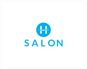Fototapeta premium Hair Salon Logo.Cosmetic salon logo design 
