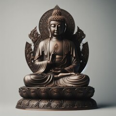 buddha statue in a lotus position
