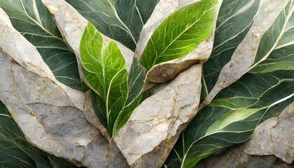 abstract quartzite stone organic nature leaves wallpaper background 3d render illustration