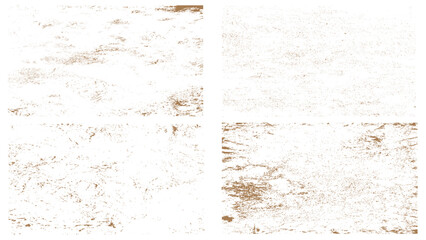 Brown grunge collection. Grunge background. Abstract vector template.