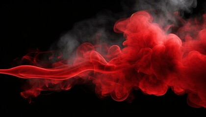 Fototapeta premium Ethereal Elegance: Realistic Vector Red Smoke Effect
