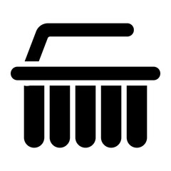 cleaning brush glyph 