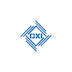  CXI logo. CXI set , C X I design. White CXI letter. CXI, C X I letter logo design. Initial letter CXI letter logo set, linked circle uppercase monogram logo. C X I letter logo vector design.