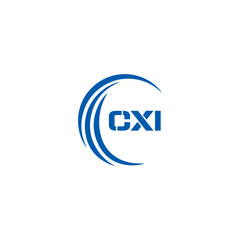 CXI logo. CXI set , C X I design. White CXI letter. CXI, C X I letter logo design. Initial letter CXI letter logo set, linked circle uppercase monogram logo. C X I letter logo vector design.