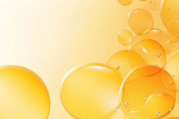 Yellow Bubbles Abstract Artistic Background. A Clean and Blank Backdrop with Orange Bubbles