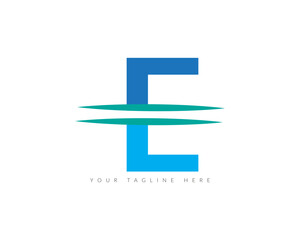 Creative E Latter Logo Design