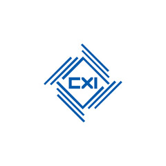  CXI logo. CXI set , C X I design. White CXI letter. CXI, C X I letter logo design. Initial letter CXI letter logo set, linked circle uppercase monogram logo. C X I letter logo vector design.