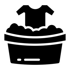 laundry bucket glyph