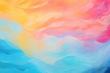 Fototapeta na wymiar abstract colorful oil painted background, multicolored background, rainbow colored waves