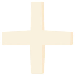 White plus sign illustration 